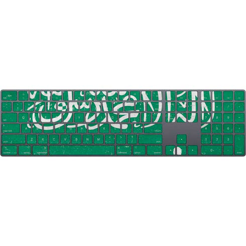 Saudi Arabia Flag Distressed Magic Keyboard with Numeric Keypad Skin